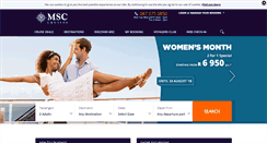 Desktop Screenshot of msccruises.co.za