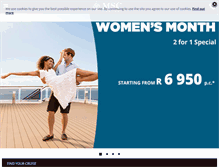 Tablet Screenshot of msccruises.co.za