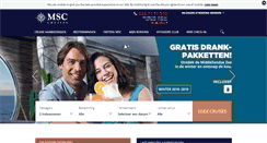 Desktop Screenshot of msccruises.nl