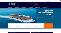 Desktop Screenshot of msccruises.com.lb