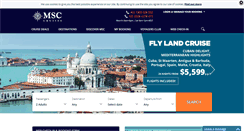 Desktop Screenshot of msccruises.com.au