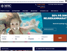 Tablet Screenshot of msccruises.dk