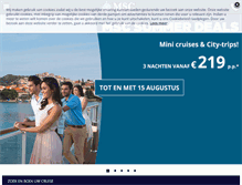 Tablet Screenshot of msccruises.be